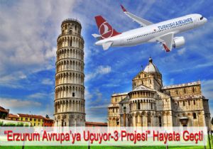 Erzurum 3’üncü kez Avrupa’ya uçuyor
